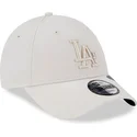mutzen-gebogen-beige-verstellbares-band-9forty-repreve-outline-der-los-angeles-dodgers-mlb-von-new-era