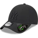 new-era-new-york-yankees-mlb-9forty-repreve-outline-svart-justerbar-bojd-keps-med-svart-logotyp