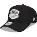 new-era-new-york-yankees-mlb-a-frame-patch-schwarze-snapback-kappe-mit-gebogenem-schirm