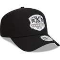 new-era-new-york-yankees-mlb-a-frame-patch-schwarze-snapback-kappe-mit-gebogenem-schirm