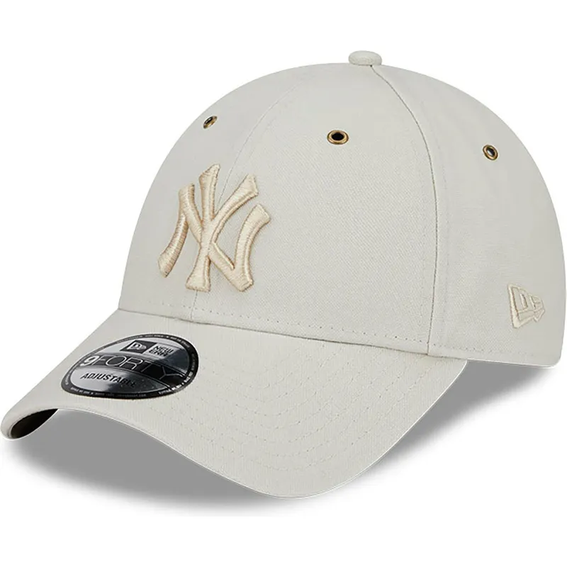 mutzen-gebogen-beige-verstellbares-band-9forty-washed-canvas-der-new-york-yankees-mlb-von-new-era