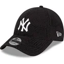 schwarze-verstellbare-curved-cap-9forty-teddy-der-new-york-yankees-mlb-von-new-era