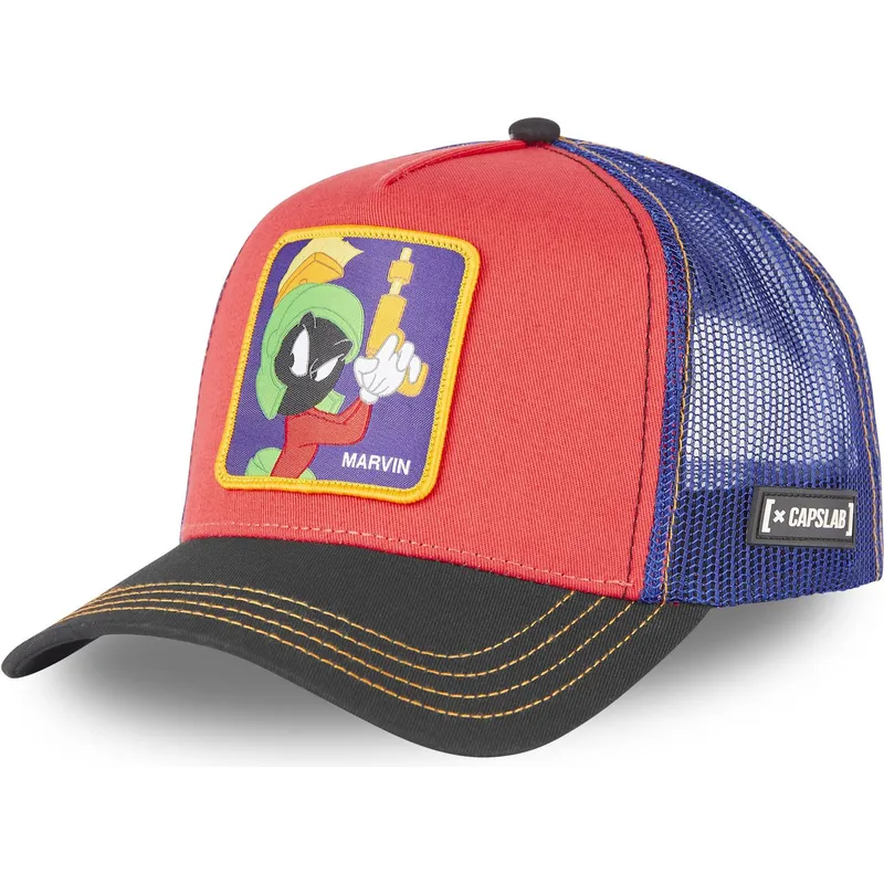 mutzen-gebogen-rot-snapback-marvin-der-marsianer-looney-tunes-von-capslab mutzen-gebogen-rot-snapback-marvin-der-marsianer-looney-tunes-von-capslab