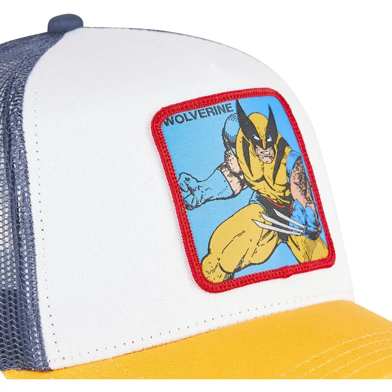 mutzen-gebogen-weiss-snapback-wolverine-marvel-comics-von-capslab mutzen-gebogen-weiss-snapback-wolverine-marvel-comics-von-capslab