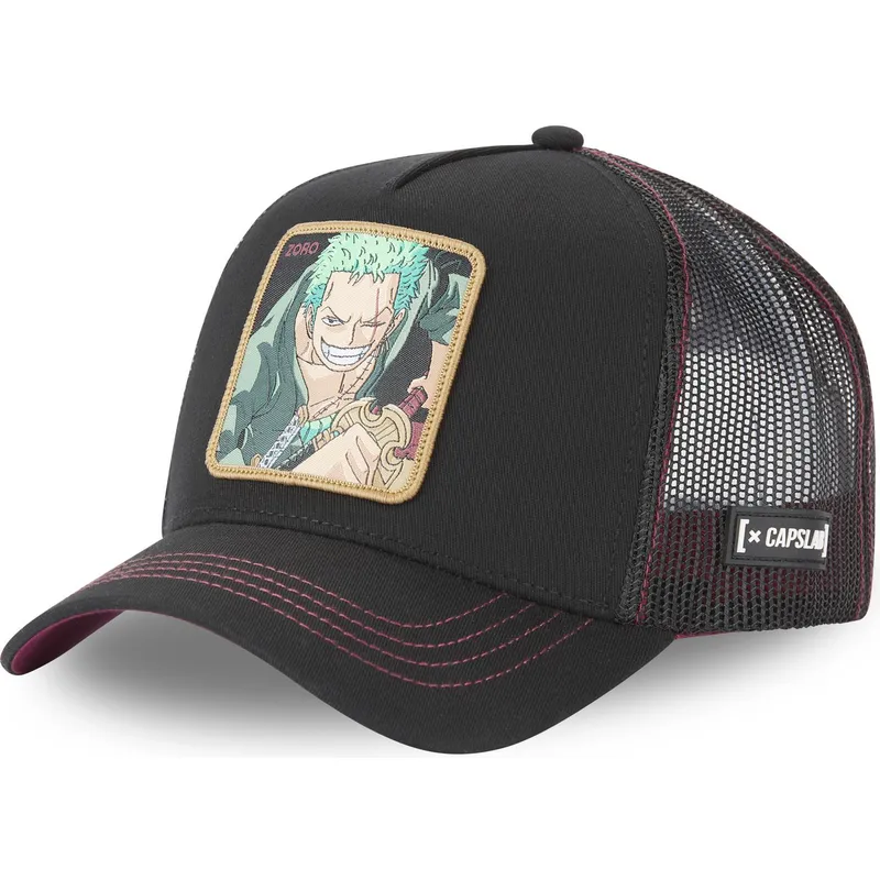 mutzen-gebogen-schwarz-snapback-roronoa-zoro-one-piece-von-capslab