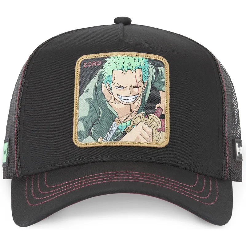 mutzen-gebogen-schwarz-snapback-roronoa-zoro-one-piece-von-capslab