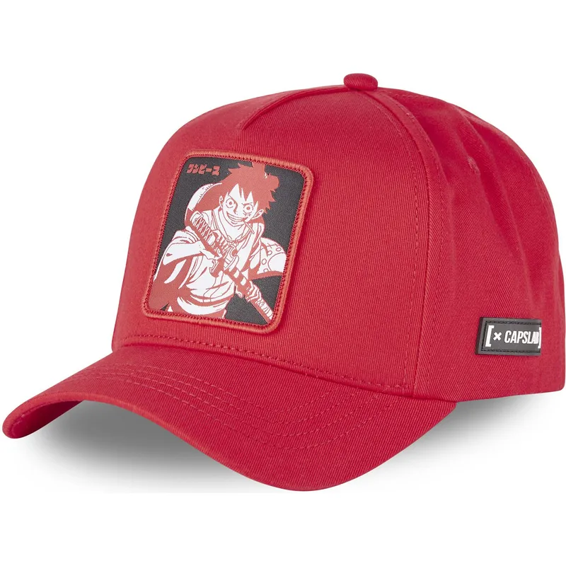 mutzen-gebogen-rot-snapback-monkey-d-luffy-one-piece-von-capslab