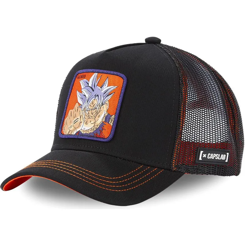 mutzen-gebogen-schwarz-snapback-son-goku-dragon-ball-von-capslab mutzen-gebogen-schwarz-snapback-son-goku-dragon-ball-von-capslab