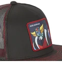mutzen-flach-schwarz-snapback-robot-grendizer-robot-grendizer-von-capslab