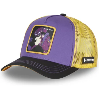 Gorra trucker violeta, amarilla y negra Dick Dastardly SAT4 Wacky Races de Capslab