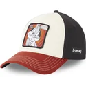 gorra-curva-beige-schwarz-und-rot-bugs-bunny-loo8-bu1-looney-tunes-von-capslab