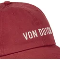 rote-verstellbare-dc-r-kappe-von-von-dutch