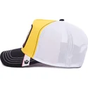 cappellino-trucker-giallo-bianco-e-nero-leone-king-mv-lion-the-farm-mvp-di-goorin-bros