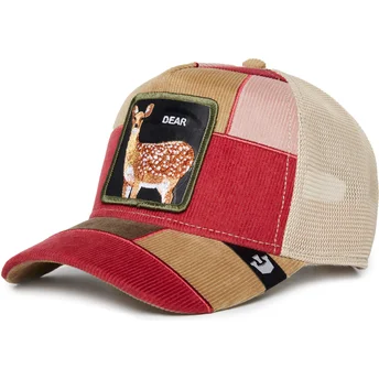 Gorra trucker multicolor ciervo Dear Letter Opener The Farm Patchwork de Goorin Bros.