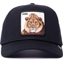 gorra-curva-negra-snapback-leon-king-100-the-farm-all-over-canvas-de-goorin-bros