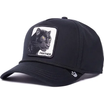 cappello-snapback-nero-con-visiera-curva-pantera-panther-100-the-farm-all-over-canvas-di-goorin-bros