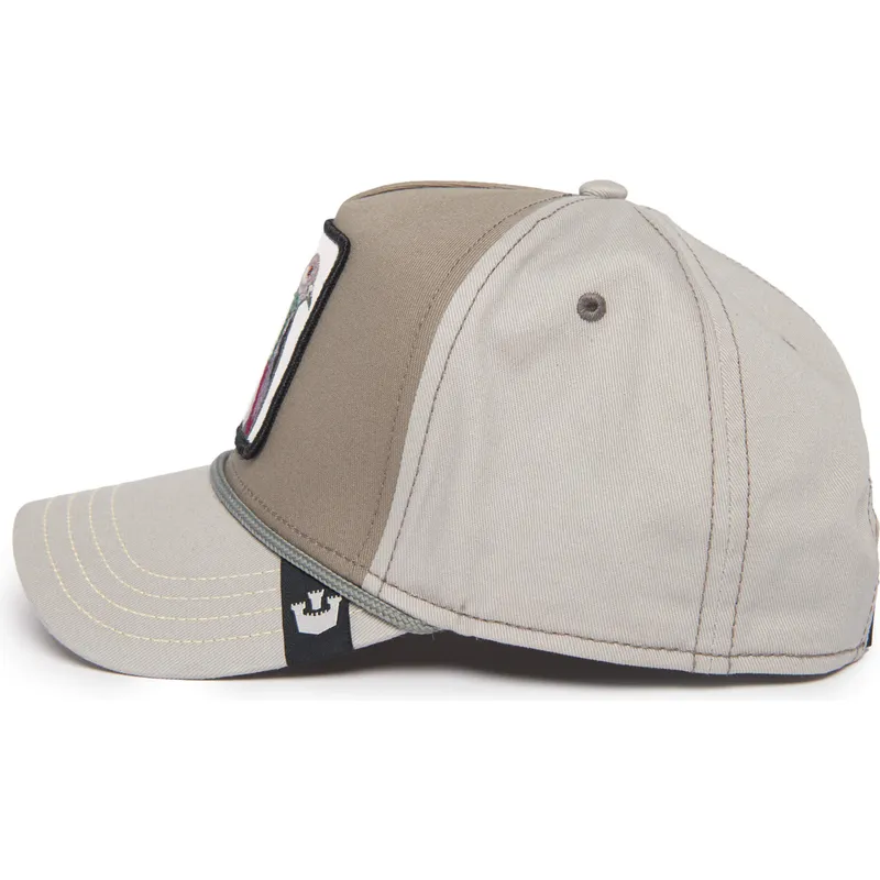 cappellino-grigio-snapback-paloma-homie-pigeon-100-the-farm-all-over-canvas-di-goorin-bros