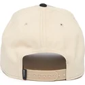 goorin-bros-beige-snapback-kappe-mit-gebogenem-schirm-gallo-cock-rooster-100-the-farm-all-over-canvas