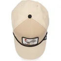 cappellino-visiera-curva-beige-snapback-gallo-cock-rooster-100-the-farm-all-over-canvas-di-goorin-bros