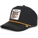 gorra-curva-negra-snapback-buho-wise-owl-100-the-farm-all-over-canvas-de-goorin-bros