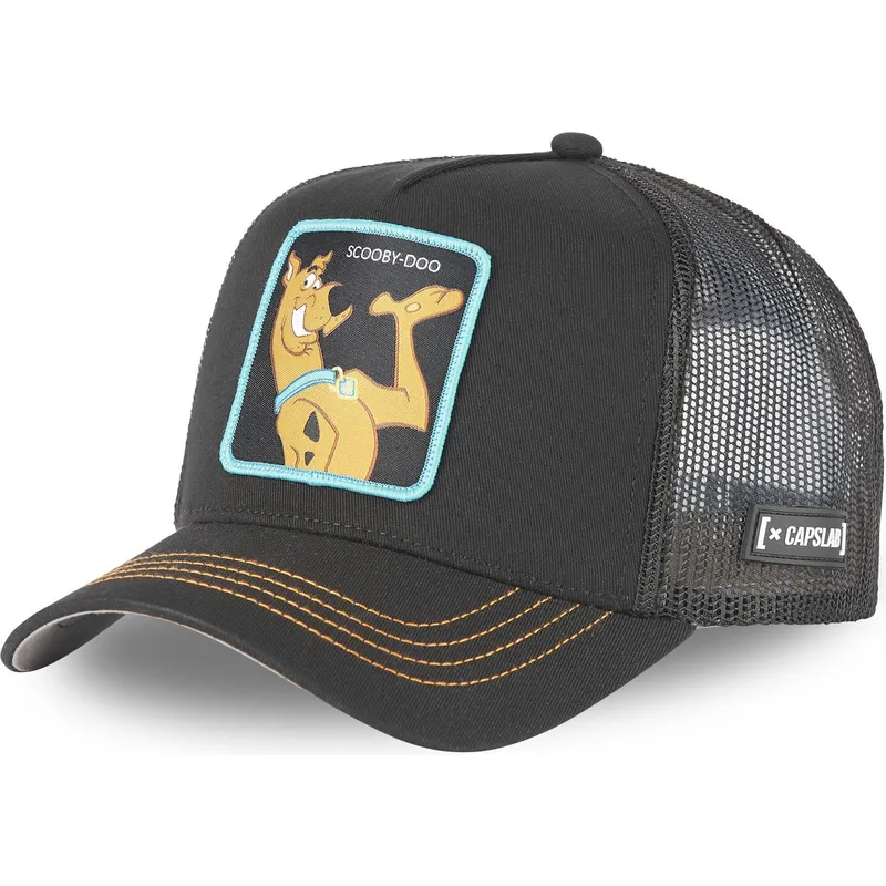 mutzen-gebogen-schwarz-snapback-scooby-doo-scooby-doo-von-capslab mutzen-gebogen-schwarz-snapback-scooby-doo-scooby-doo-von-capslab