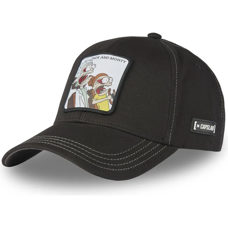 mutzen-gebogen-schwarz-snapback-rick-und-morty-rick-und-morty-von-capslab mutzen-gebogen-schwarz-snapback-rick-und-morty-rick-und-morty-von-capslab