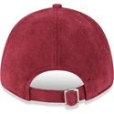verstellbare-rote-curved-cap-mit-rotem-logo-9forty-towelling-der-new-york-yankees-mlb-von-new-era