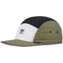 cappello-piatto-bianco-nero-e-verde-regolabile-puffy-nylon-di-djinns