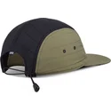 verstellbare-weisse-schwarze-und-grune-puffy-nylon-flat-cap-von-djinns