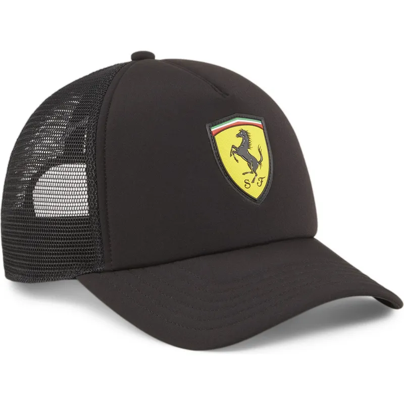 mutzen-gebogen-schwarz-snapback-race-der-ferrari-formula-1-von-puma mutzen-gebogen-schwarz-snapback-race-der-ferrari-formula-1-von-puma