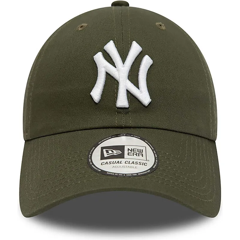 cappello-verde-con-visiera-curva-regolabile-9twenty-league-essential-dei-new-york-yankees-mlb-di-new-era