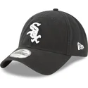 schwarze-verstellbare-9twenty-core-classic-kappe-der-chicago-white-sox-mlb-von-new-era