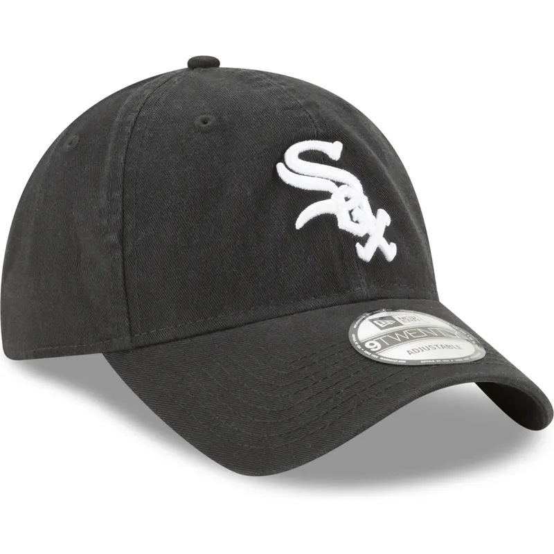 czapka-z-zakrzywionym-daszkiem-czarna-regulowana-9twenty-core-classic-chicago-white-sox-mlb-new-era