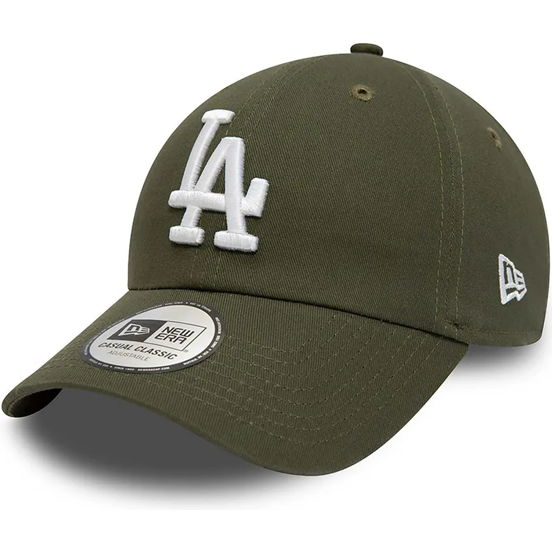 zielona-zakrzywiona-regulowana-czapka-9twenty-league-essential-los-angeles-dodgers-mlb-od-new-era