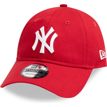 Rote verstellbare Curved Cap 9TWENTY League Essential der New York Yankees MLB von New Era