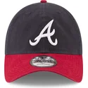 cappellino-con-visiera-curva-blu-marino-e-rosso-regolabile-9twenty-core-classic-di-atlanta-braves-mlb-di-new-era