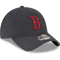 cappellino-curvo-grigio-regolabile-con-logo-rosso-9twenty-core-classic-dei-boston-red-sox-mlb-di-new-era