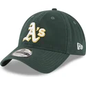 cappello-verde-regolabile-con-visiera-curva-9twenty-core-classic-degli-oakland-athletics-mlb-di-new-era