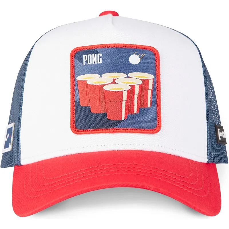 trucker-cap-weiss-blau-und-rot-beer-pong-be2-cocktails-von-capslab