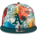 mutzen-flach-multicolor-snapback-9fifty-spring-der-oakland-athletics-mlb-von-new-era