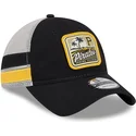 schwarze-und-weisse-trucker-kappe-9twenty-stripe-der-pittsburgh-pirates-mlb-von-new-era