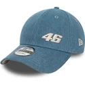 mutzen-gebogen-blau-snapback-9forty-denim-der-valentino-rossi-vr46-motogp-von-new-era