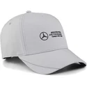 gorra-curva-gris-snapback-bb-de-mercedes-formula-1-de-puma