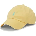 casquette-courbee-jaune-ajustable-avec-logo-bleu-cotton-chino-classic-sport-polo-ralph-lauren