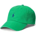 casquette-courbee-verte-ajustable-avec-logo-bleu-cotton-chino-classic-sport-polo-ralph-lauren