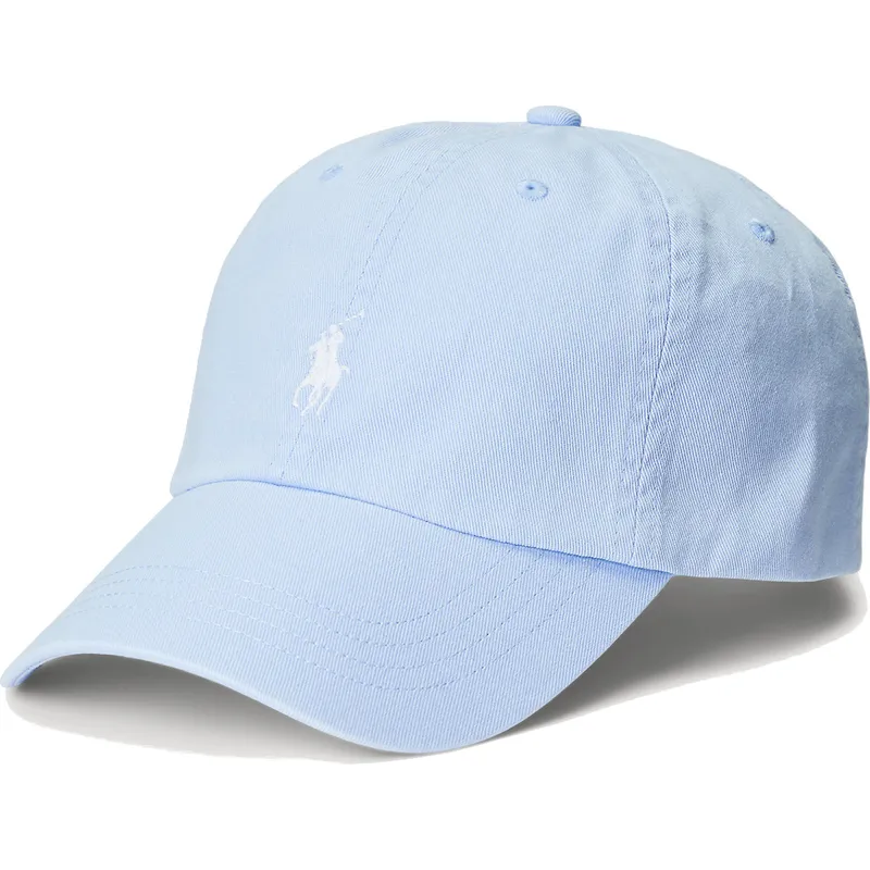 cappellino-curvo-azzurro-chiaro-regolabile-con-logo-bianco-cotton-chino-classic-sport-di-polo-ralph-lauren