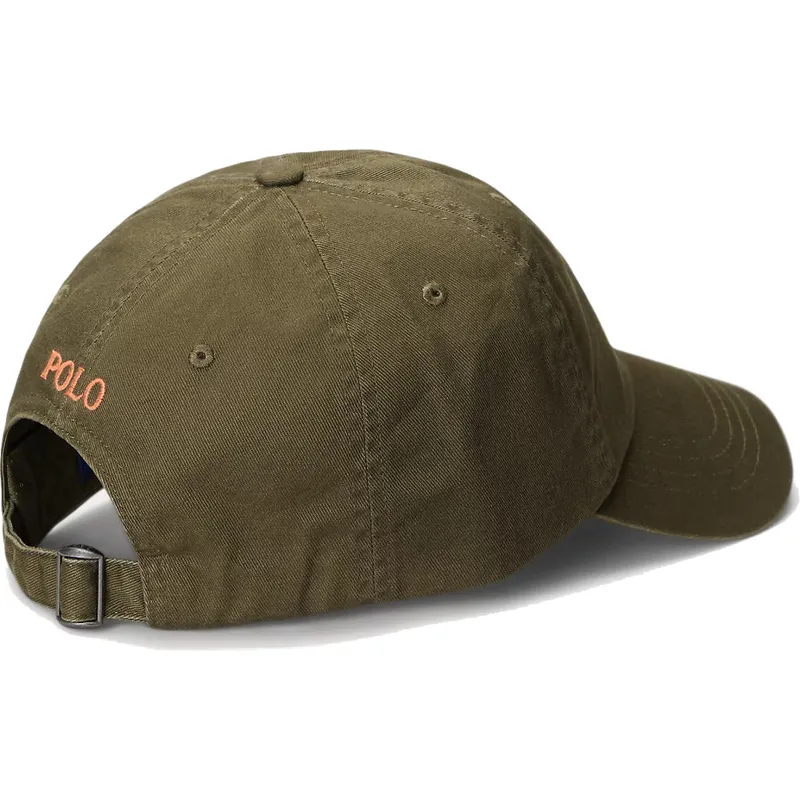 cappellino-curvo-verde-regolabile-con-logo-arancione-cotton-chino-classic-sport-di-polo-ralph-lauren
