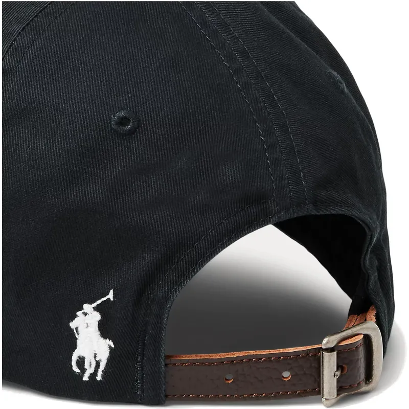 schwarze-verstellbare-curved-cap-chino-classic-sport-script-von-polo-ralph-lauren