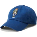 casquette-courbee-bleue-ajustable-classic-sport-polo-bear-polo-ralph-lauren