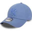mutzen-gebogen-blau-verstellbares-band-9forty-league-essential-der-new-york-yankees-mlb-von-new-era